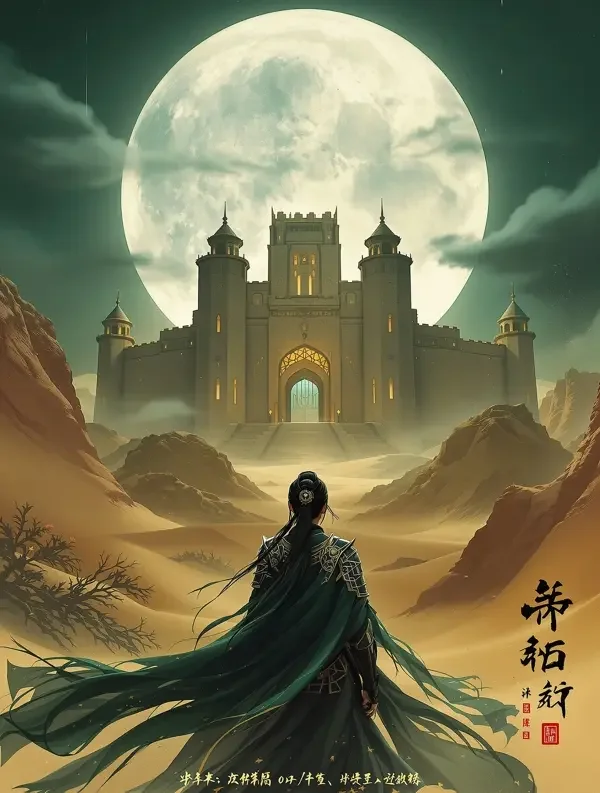 短剧《归星乱世录》竖版封面海报，古装传奇题材